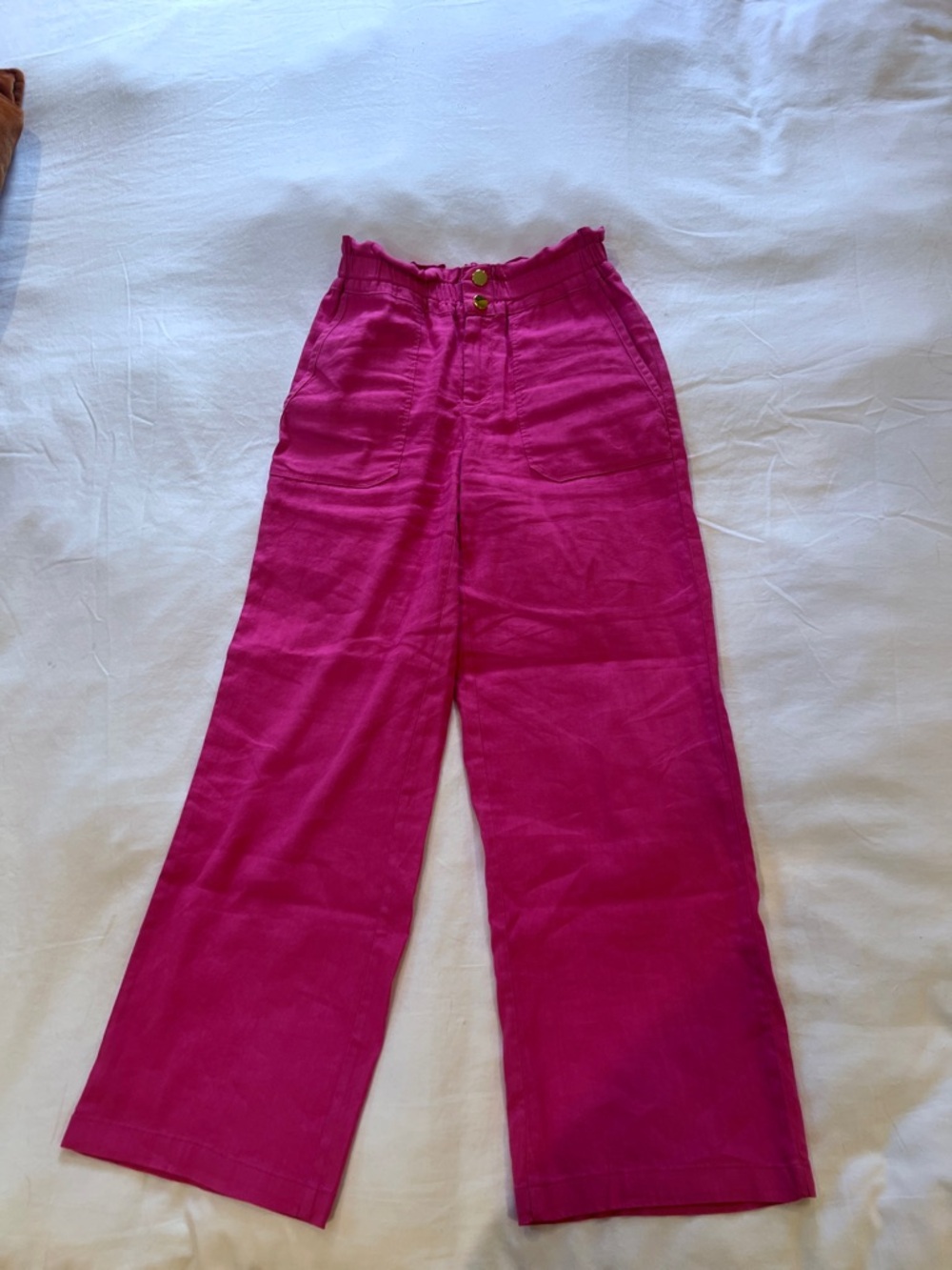 Petite Linen-Blend Paperbag-Waist Pants by I.N.C. International Concepts - Picture 2 of 8